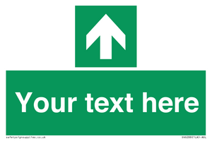 Safe condition Custom arrow up sign